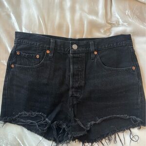 Levi’s Black Jean Shorts